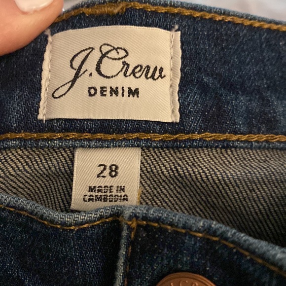 JCrew button front denim skirt in medium wash, size 28 - Picture 2 of 3